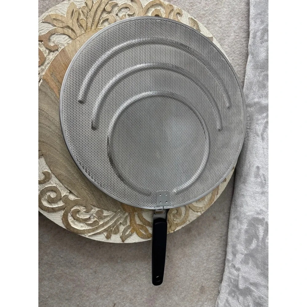 OXO Good Grips 13 Inch Stainless Steel Splatter Screen Folding Handle Silver